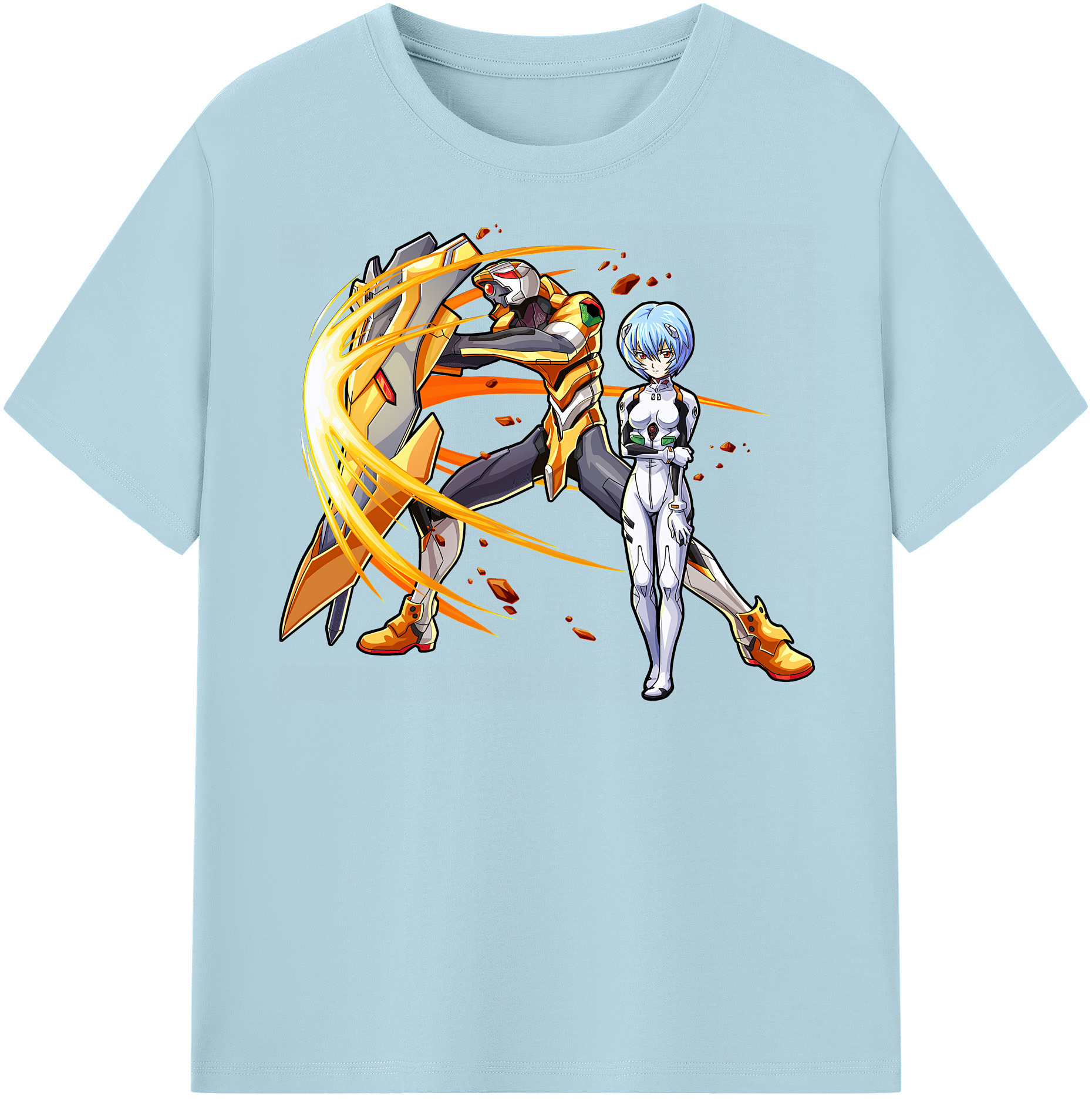 （画像用） EVA 新世紀エヴァンゲリオン 綿100％半袖Tシャツ（フロントプリント）